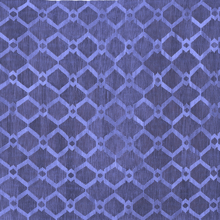 Square Machine Washable Abstract Blue Contemporary Rug, wshcon762blu
