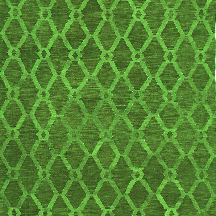 Abstract Green Contemporary Rug, con762grn