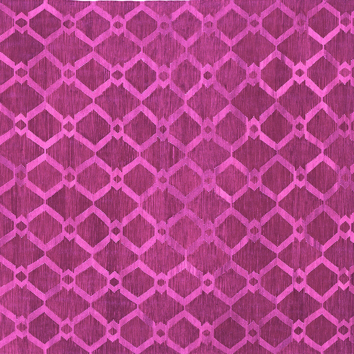 Square Machine Washable Abstract Pink Contemporary Rug, wshcon762pnk