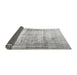 Thickness of Contemporary Dark Gray Modern Rug, con763