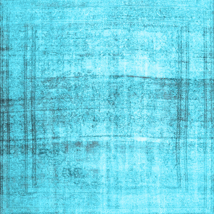 Square Machine Washable Abstract Light Blue Contemporary Rug, wshcon763lblu