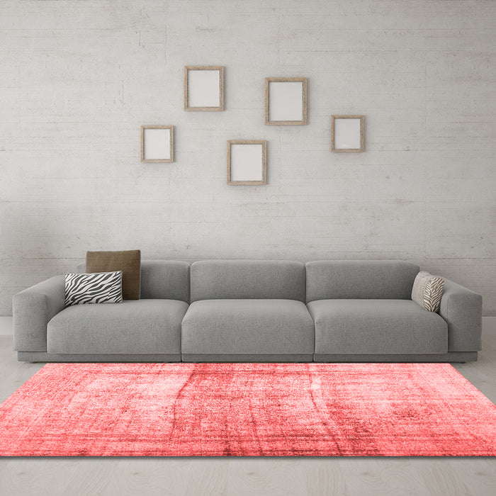 Contemporary Red Washable Rugs