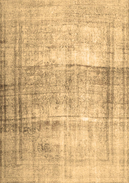 Abstract Brown Contemporary Rug, con763brn