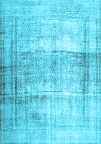 Abstract Light Blue Contemporary Rug, con763lblu