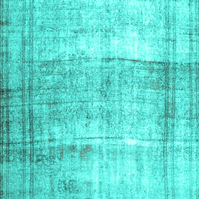 Machine Washable Abstract Turquoise Contemporary Area Rugs, wshcon763turq