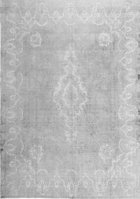 Abstract Gray Contemporary Rug, con764gry