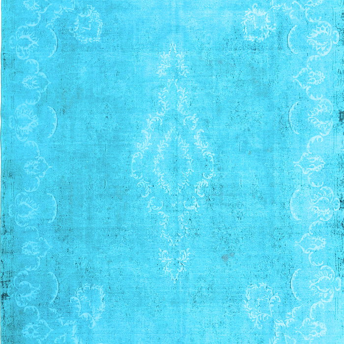 Machine Washable Abstract Light Blue Contemporary Rug, wshcon764lblu
