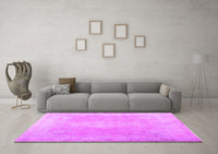 Machine Washable Abstract Pink Contemporary Rug, wshcon764pnk