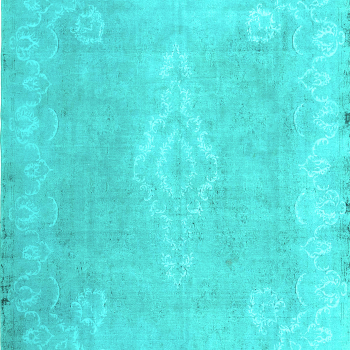 Machine Washable Abstract Turquoise Contemporary Area Rugs, wshcon764turq