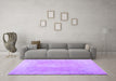 Machine Washable Abstract Purple Contemporary Area Rugs in a Living Room, wshcon764pur