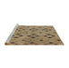 Serging Thickness of Machine Washable Contemporary Brown Rug, wshcon765