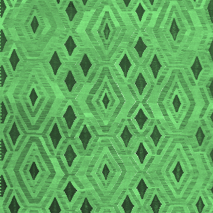 Machine Washable Southwestern Emerald Green Country Area Rugs, wshcon765emgrn