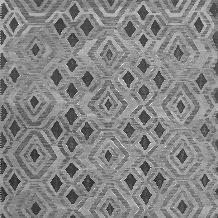 Round Machine Washable Southwestern Gray Country Rug, wshcon765gry