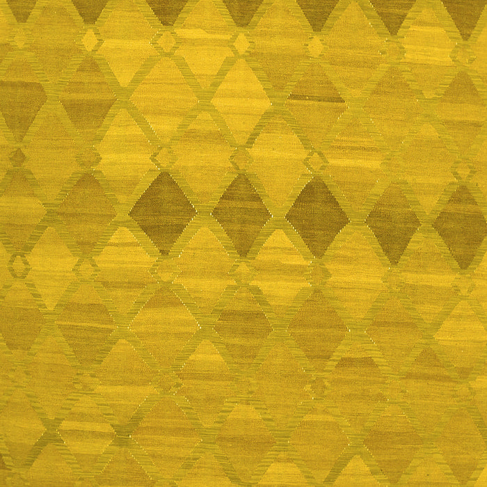 Machine Washable Southwestern Yellow Country Rug, wshcon766yw