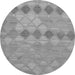 Square Southwestern Gray Country Rug, con766gry