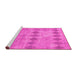 Sideview of Machine Washable Southwestern Pink Country Rug, wshcon766pnk