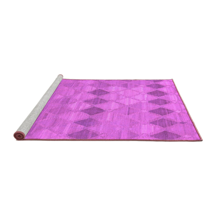 Sideview of Machine Washable Southwestern Purple Country Area Rugs, wshcon766pur