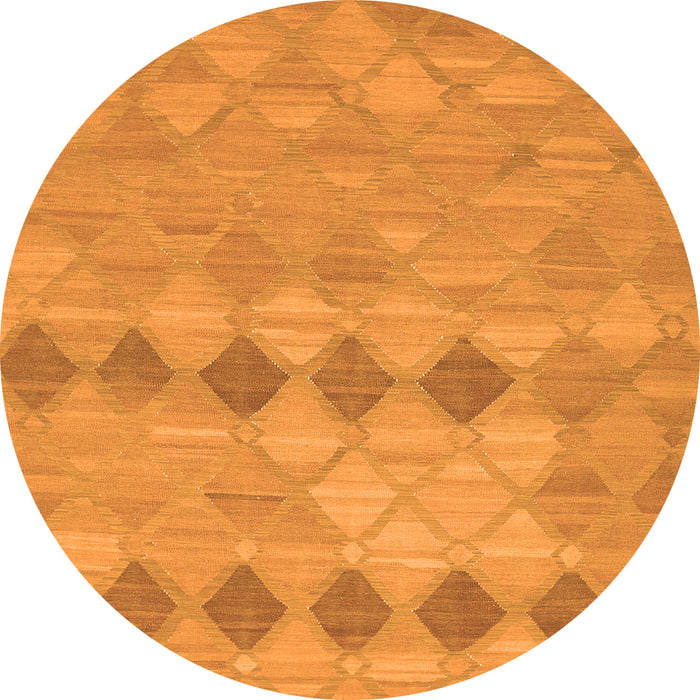 Square Southwestern Orange Country Rug, con766org