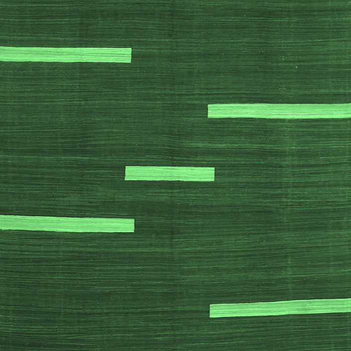 Machine Washable Abstract Emerald Green Contemporary Area Rugs, wshcon767emgrn