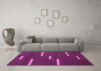 Machine Washable Abstract Pink Contemporary Rug, wshcon767pnk