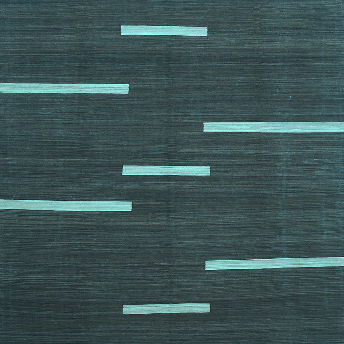 Square Abstract Light Blue Contemporary Rug, con767lblu
