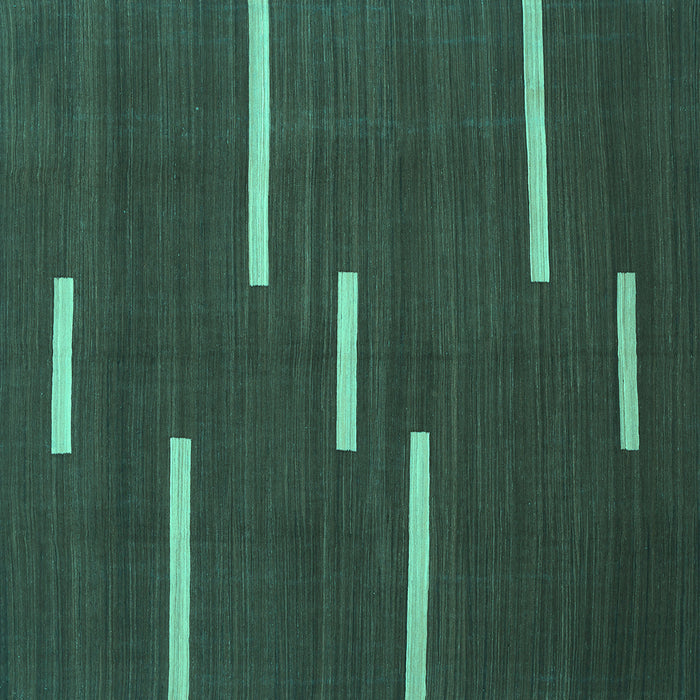 Square Abstract Turquoise Contemporary Rug, con767turq