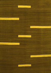 Abstract Yellow Contemporary Rug, con767yw