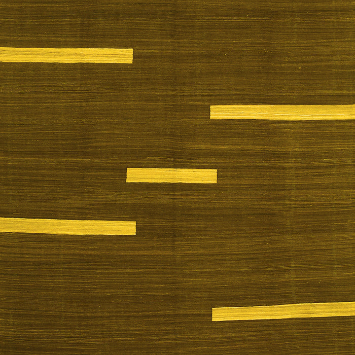 Abstract Yellow Contemporary Rug, con767yw