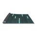 Sideview of Abstract Light Blue Contemporary Rug, con767lblu