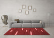 Contemporary Red Washable Rugs