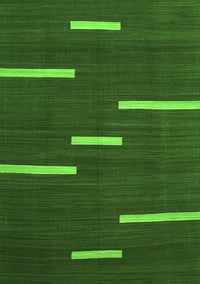 Abstract Green Contemporary Rug, con767grn