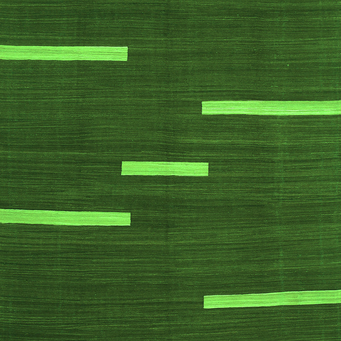 Abstract Green Contemporary Rug, con767grn