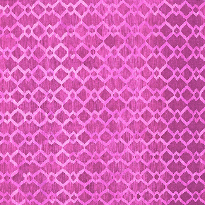 Square Machine Washable Abstract Pink Contemporary Rug, wshcon768pnk