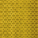 Square Abstract Yellow Contemporary Rug, con768yw