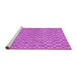 Sideview of Machine Washable Abstract Purple Contemporary Area Rugs, wshcon768pur