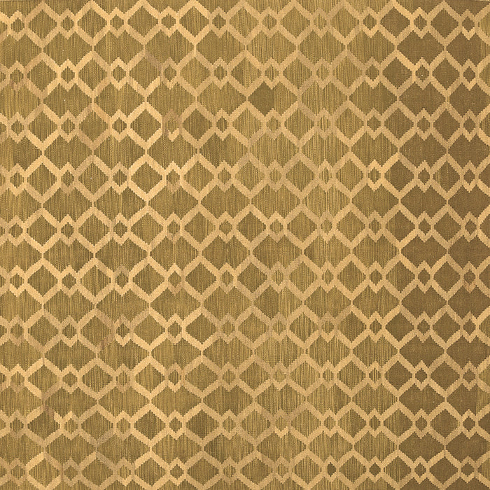 Square Machine Washable Abstract Brown Contemporary Rug, wshcon768brn