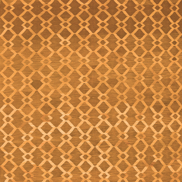 Serging Thickness of Abstract Orange Contemporary Rug, con768org