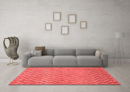Contemporary Red Washable Rugs