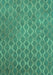 Machine Washable Abstract Turquoise Contemporary Area Rugs, wshcon769turq