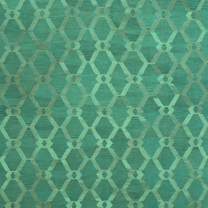 Machine Washable Abstract Turquoise Contemporary Area Rugs, wshcon769turq