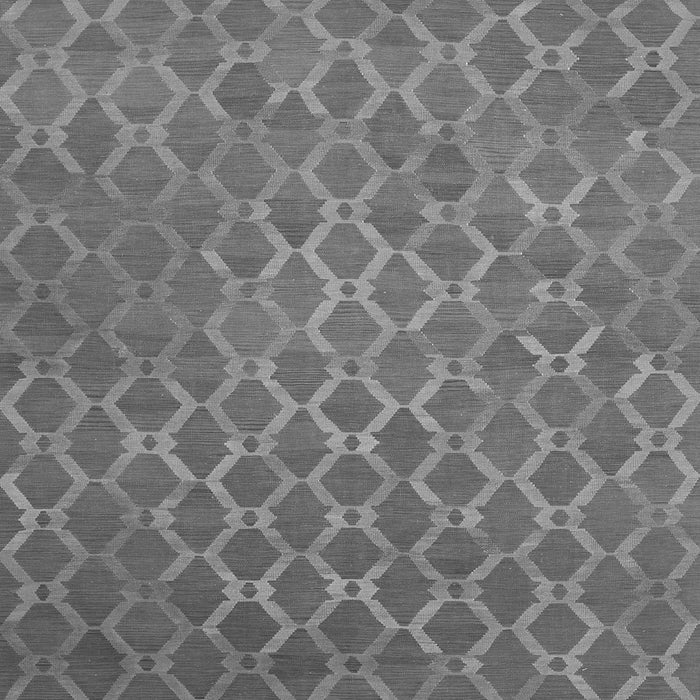 Round Machine Washable Abstract Gray Contemporary Rug, wshcon769gry
