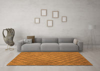 Machine Washable Abstract Orange Contemporary Rug, wshcon769org
