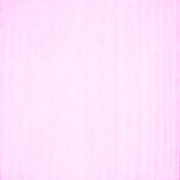 Square Machine Washable Solid Pink Modern Rug, wshcon76pnk