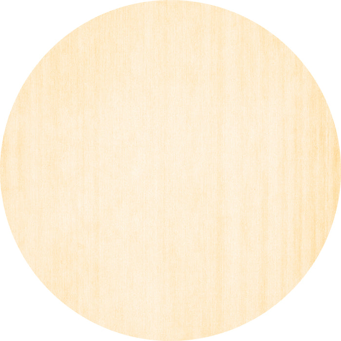 Round Solid Brown Modern Rug, con76brn
