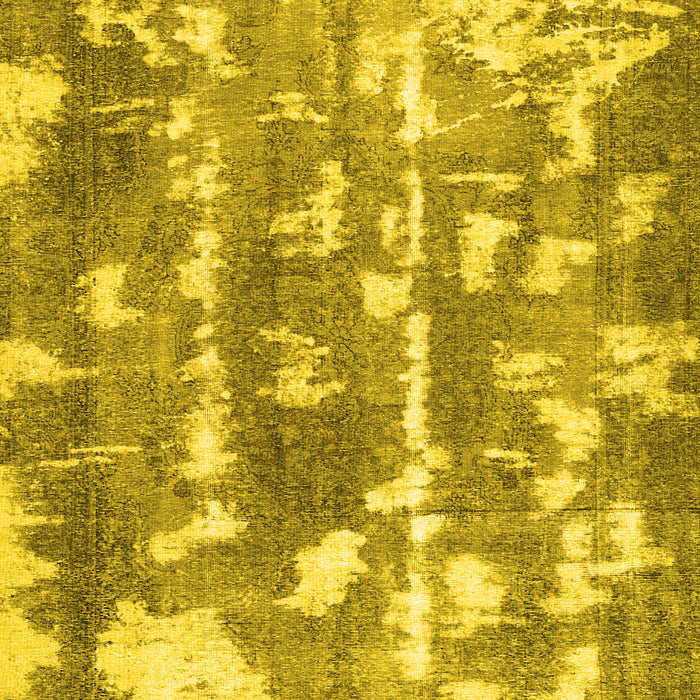 Abstract Yellow Contemporary Rug, con770yw