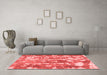 Contemporary Red Washable Rugs