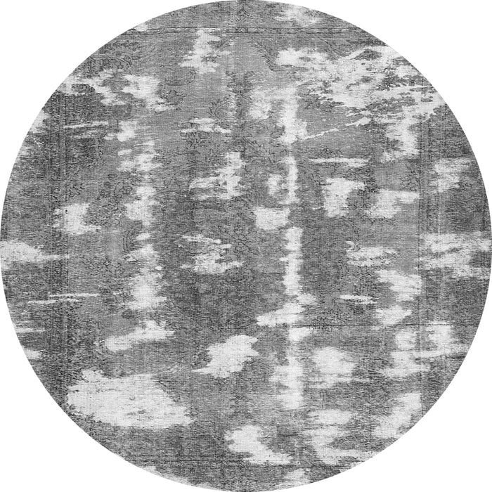 Square Abstract Gray Contemporary Rug, con770gry