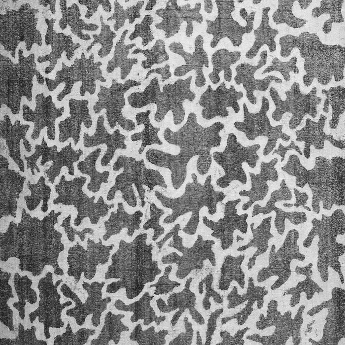 Serging Thickness of Machine Washable Abstract Gray Contemporary Rug, wshcon771gry