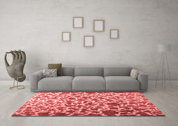 Contemporary Red Washable Rugs