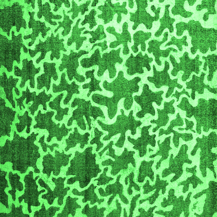 Serging Thickness of Machine Washable Abstract Green Contemporary Area Rugs, wshcon771grn